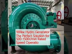 Gerador hidráulico de 100 kW A solução perfeita para 500-1500r/min de velocidade nominal de operação