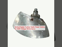 Turbina vertical Kaplan Turbina hidrelétrica para desempenho de tensão de 400 V