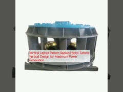 Padrão de layout vertical Kaplan Turbina hidráulica Projeto vertical para geração máxima de energia