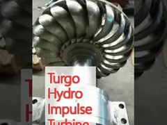Turbina de impulso hidráulico Turgo com impacto ambiental mínimo e velocidade de funcionamento de 1000 RPM a 3000 RPM