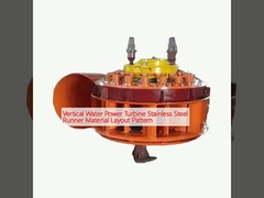 Padrão de configuração do material do corredor de aço inoxidável da turbina de energia hidráulica vertical