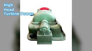Potência da turbina Pelton de alta cabeça