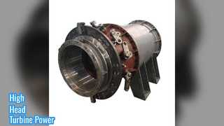 Geração de energia com turbina de água de alta pressão