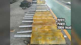 Cabeça de 200 m de potência da turbina hidráulica