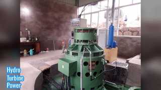 Geração de energia com turbina hidrelétrica Kaplan