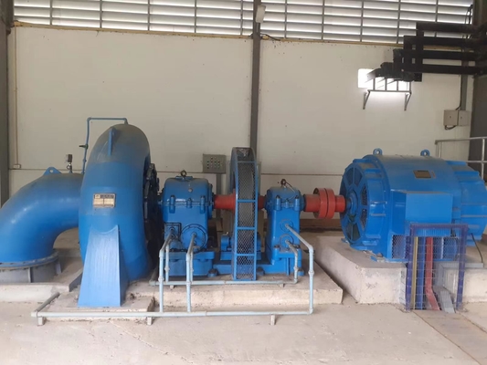 500KW-1250KW de saída Turbina hidráulica Francis horizontal Turbina de água Francis para aplicações de trabalho pesado