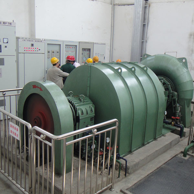 2 M3/s Taxa de fluxo de entrada Turbina hidráulica Francis com veia de guia de aço inoxidável
