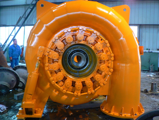 Turbina de água Francis de 100 kW com caixa em espiral de aço carbono e guia