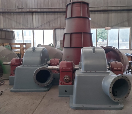 Turbina de impulso hidráulico Turgo com impacto ambiental mínimo e velocidade de funcionamento de 1000 RPM a 3000 RPM