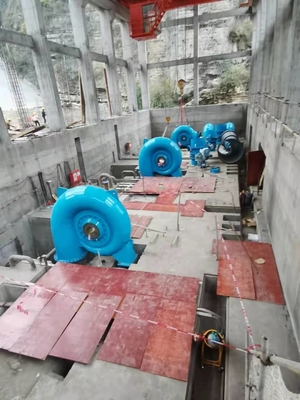 Turbina Francis de frequência 50 Hz com caixa espiral de aço carbono Q345
