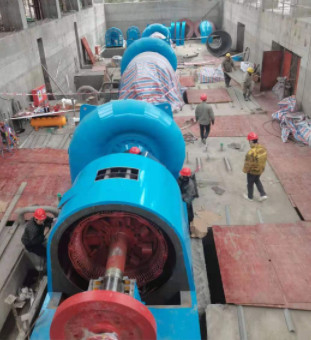2 M3/s Taxa de fluxo de entrada Turbina hidráulica Francis com caixa espiral de aço carbono Q345