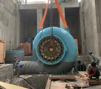 50HZ de aço inoxidável Francis Turbina hidráulica de aço carbono Q345 caixa espiral