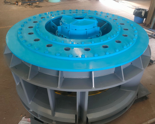 Turbina hidrelétrica de aço inoxidável vertical Kaplan com gerador síncrono para projetos hidroeléctricos principais