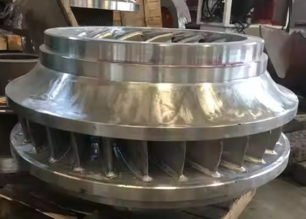 Eficiência nominal de 96% Francis Turbina hidráulica Francis Turbina horizontal Taxa de fluxo de saída 1,8 M3/s