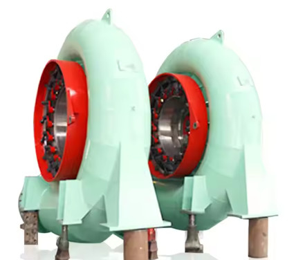 Eficiência nominal 96% Turbina hidráulica Francis com material de aço inoxidável e cabeça nominal 50 M-120m