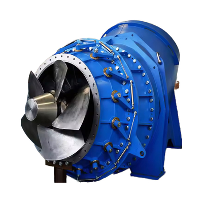 Turbina hidráulica de aço inoxidável com vazão de entrada de 2 m3/s e vazão nominal de 0,3-100 m3/s