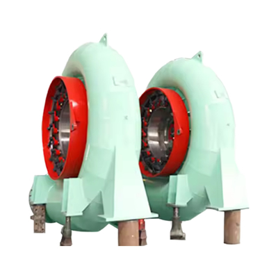 500-1500 r/min Velocidade nominal Turbina hidráulica Francis com descarga de projeto 1,0 m3/s 2,2 m3/s e taxa de fluxo de entrada 2 M3/s