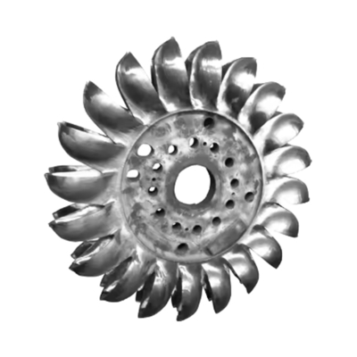 Material de correria de aço inoxidável Turbina hidráulica Pelton para capacidade de 2150kW e saída estável