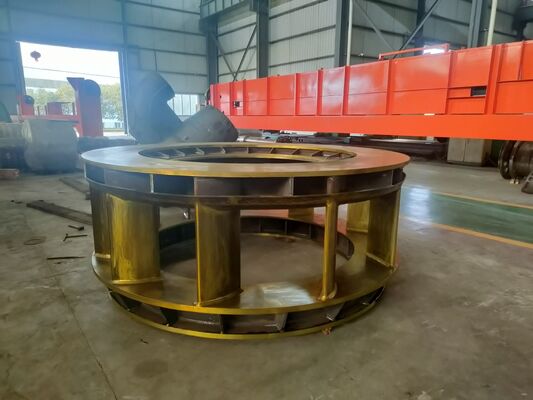 Turbina Hidráulica Kaplan com Potência Nominal de 2-50MW, Apresentando Palhetas Diretoras Ajustáveis e Lâminas de Aço Inoxidável para Geração Eficiente de Energia Hidráulica