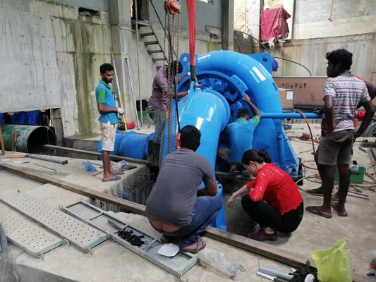 corredor Francis Hydro Turbine 1500kw Francis Turbine vertical de 1.2m