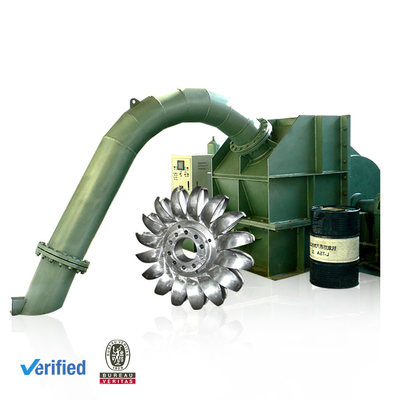 cabeça horizontal da água da eficiência 120m da turbina 92% de 1250kw Pelton hidro