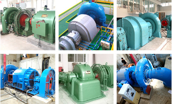 grade 375rpm-1000rpm de 1.5m3/S Francis Hydro Turbine Generator On