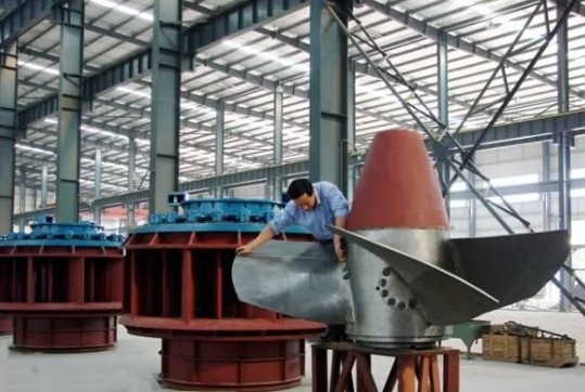 Micro cabeça axial da água da turbina 300kw 4.21m3/S 9m de Kaplan sem escova