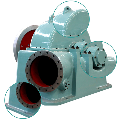 Eficiência principal alta da turbina 60HZ 96,2% da água de 500RPM Pelton