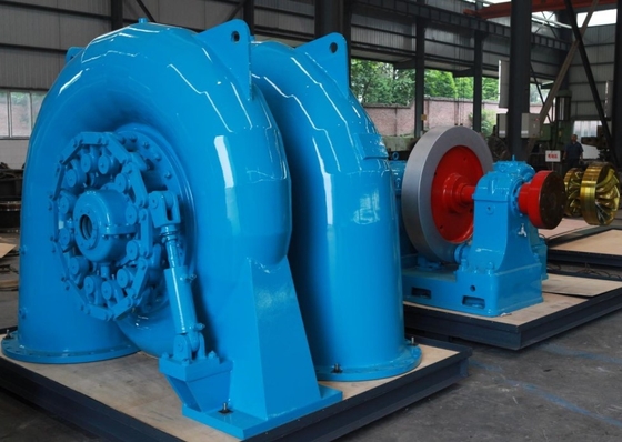 cabeça sem escova da água de 400V Francis Horizontal Hydro Turbine 57m