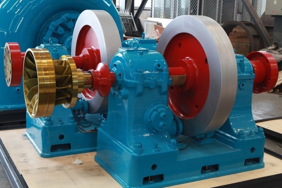cabeça sem escova da água de 400V Francis Horizontal Hydro Turbine 57m