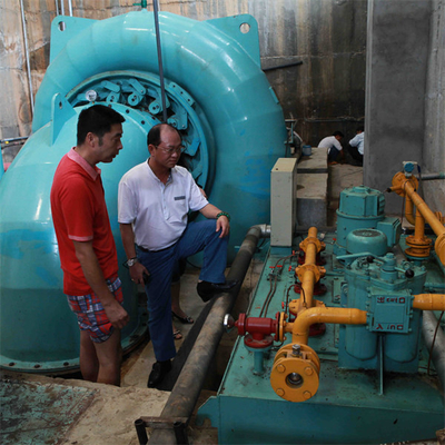 Turbina horizontal de Kaplan hidro no gerador hidroelétrico HPP do central elétrica do Gird 1720 quilowatts