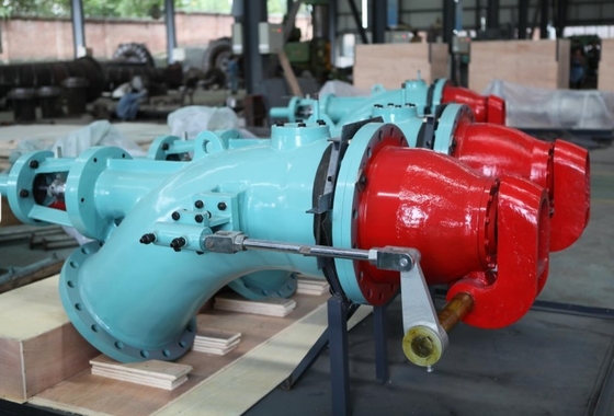 Gerador da roda da turbina de impulso 700kw de Turgo do aço de carcaça Turgo