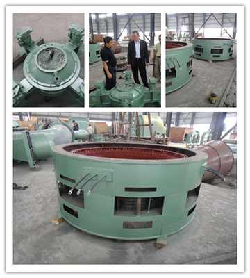 Baixo gerador de turbina vertical 42m de Kaplan da cabeça 980kw 3m3/S