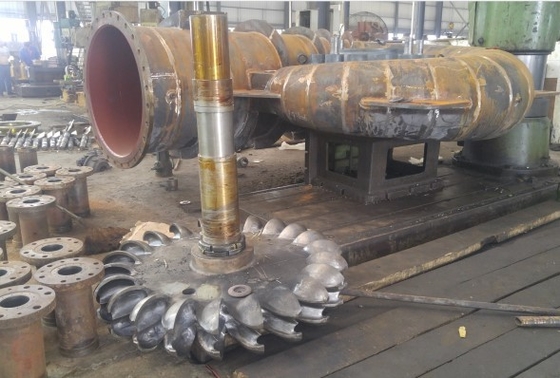 Turbina horizontal principal alta da água da turbina 150kw da água 1750RPM para a eletricidade