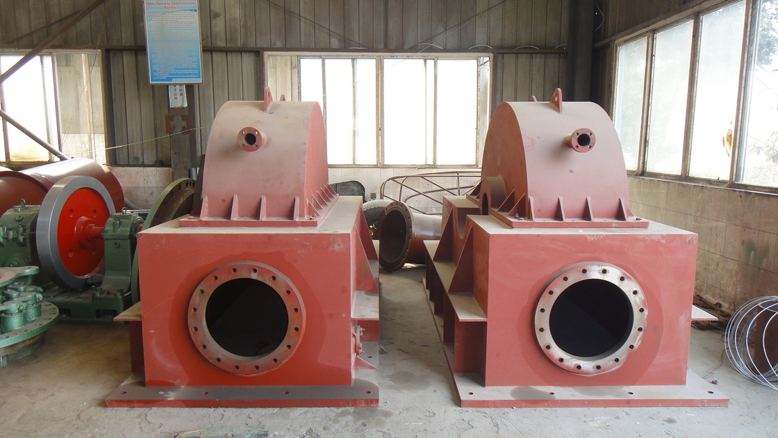 Instalação vertical ou horizontal necessária Turbina a jato de água com baixo nível de ruído