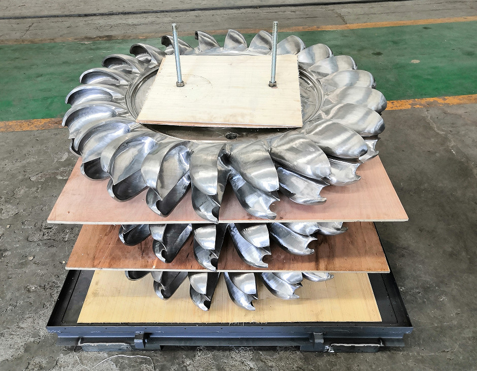 Q345-B Material Turbina hidráulica Pelton para tipo de corredor de jato único ou multi-jato