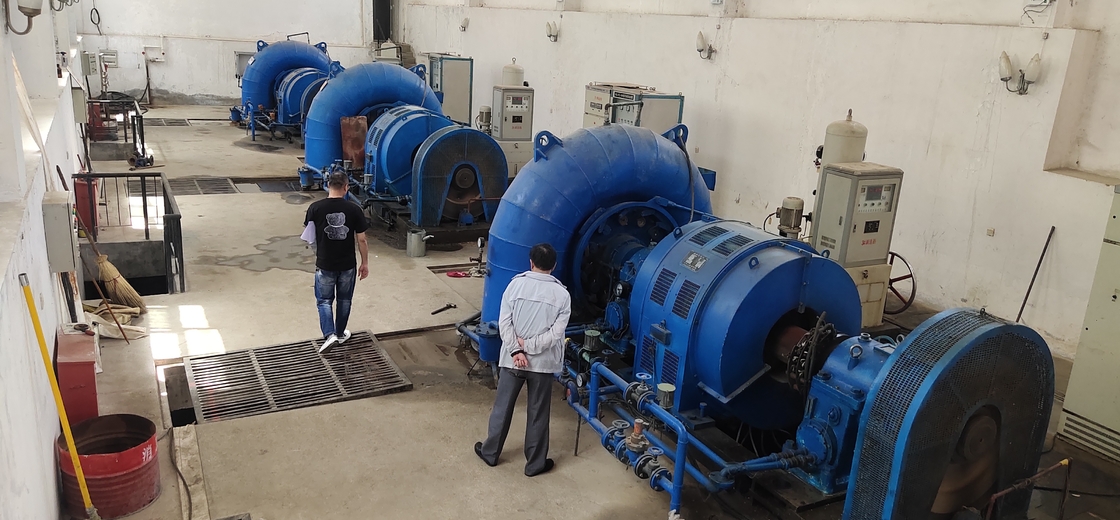 500KW-1250KW de saída Turbina hidráulica Francis horizontal Turbina de água Francis para aplicações de trabalho pesado