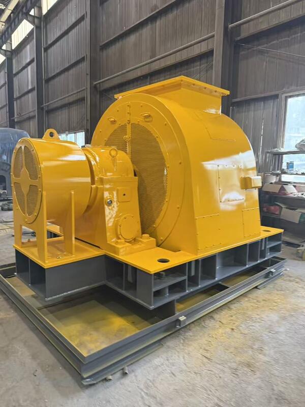 Gerador de turbina hidráulica personalizado com excitação sem escovas e cabos de núcleo de cobre para estações hidrelétricas