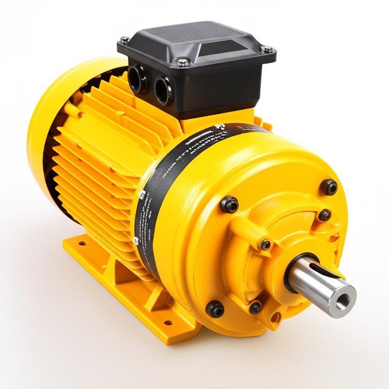 Turbina Hidráulica Horizontal Amarela Micro Turbina Hidráulica Alternador Velocidade 300 a 1500 RPM Projetada para Geração de Energia Hidrelétrica