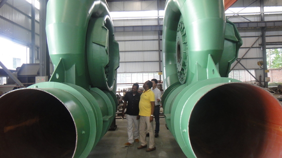 Turbina horizontal Francis Turbina hidráulica Francis 50HZ com aço carbono Q345