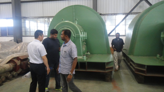 Aplicações industriais Geradores de turbina hidráulica HTG-1000 com diâmetro do rotor de 2,5 M