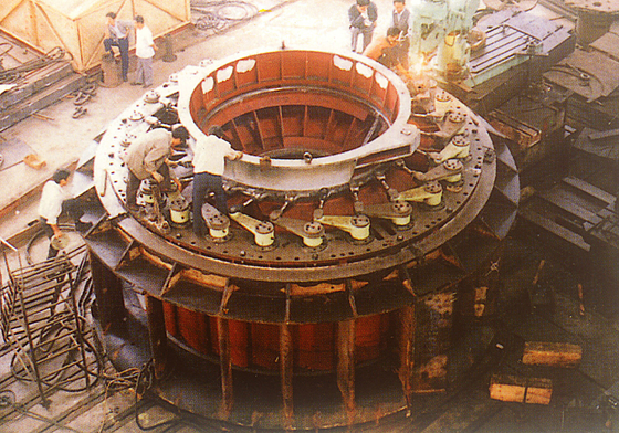 Sistema de refrigeração óleo-água Turbina de Kaplan vertical Turbina hidráulica