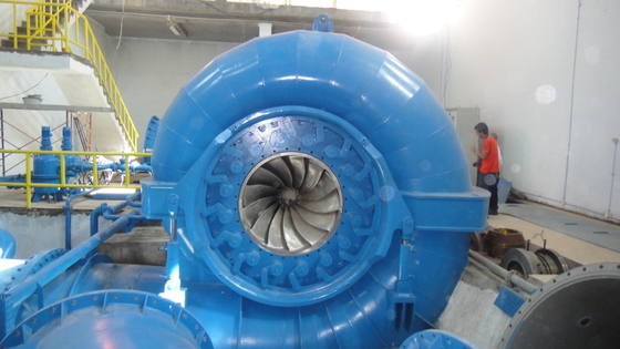 2.5M Diâmetro do rotor Gerador de turbina hidráulica para projetos hidroeléctricos de pequena escala