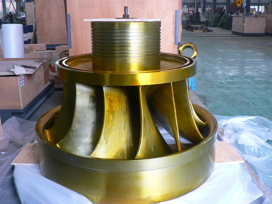Gerador de turbina de água horizontal para cabeça de água de 57 m