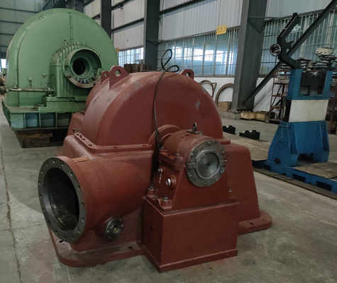 Instalação vertical ou horizontal de 1000 kW Turbina de impulso hidráulico Turgo para geração de energia