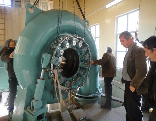 Peças de turbina de água de baixa manutenção resistência à corrosão forte e lâmina de corredor fixa