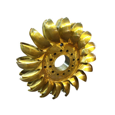 Turbina Hidrelétrica Pelton de 134m de Queda d'Água Nominal com Rotor de Aço Inoxidável e Operação Automática ou Manual