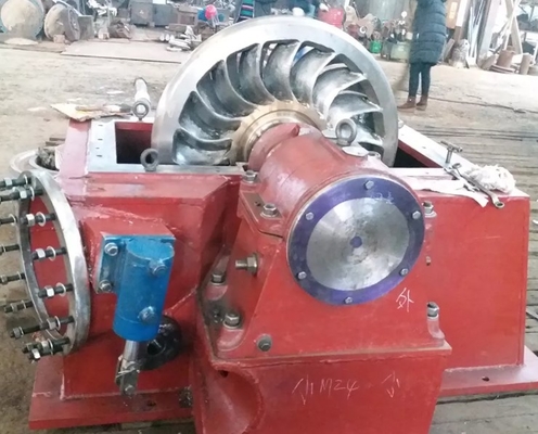 turbina de impulso 400V de 350kw Turgo para a escala larga do fluxo do hidro central elétrica