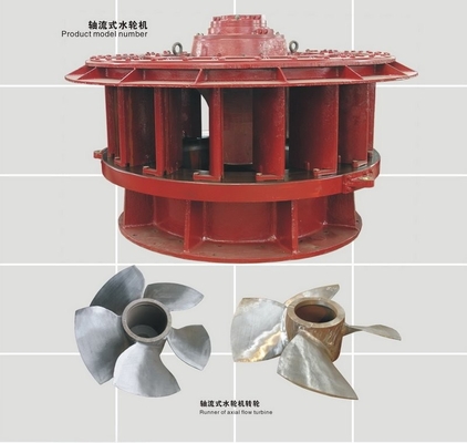corredor vertical da cabeça 5.3m3/S 1.3m da água da turbina 60m de 2500kw Kaplan