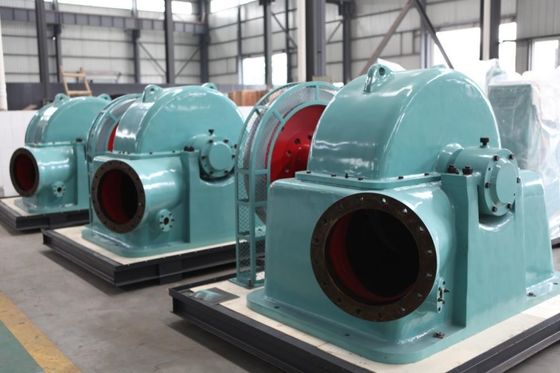 Turbina de impulso de aço inoxidável de 550 kW com cabeça de 103 m para gerador de micro hidrogênio